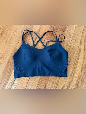 lululemon athletica Navy Cross-Back Longline Sports Bralette